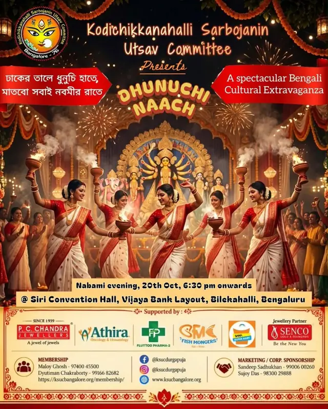 2026 poster, Kodichikkanahalli Sarbojanin Utsav Committee (KSUC)