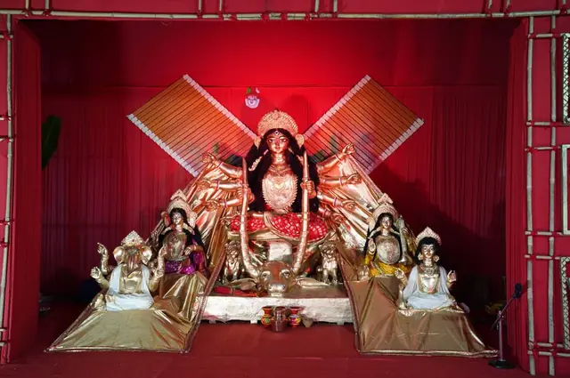 Idol and pandal, South East Bengaluru Bengali Association (SEBBA)