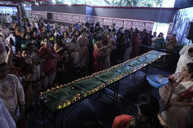 Evening at the venue, APOORBA Durga Puja